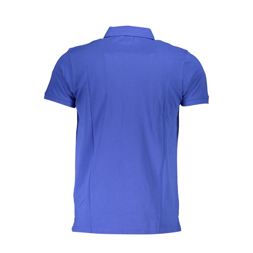 Cavalli Class Poloshirt aus blauer Baumwolle