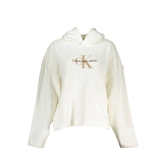 Calvin Klein Weißer Baumwollpullover für Damen
