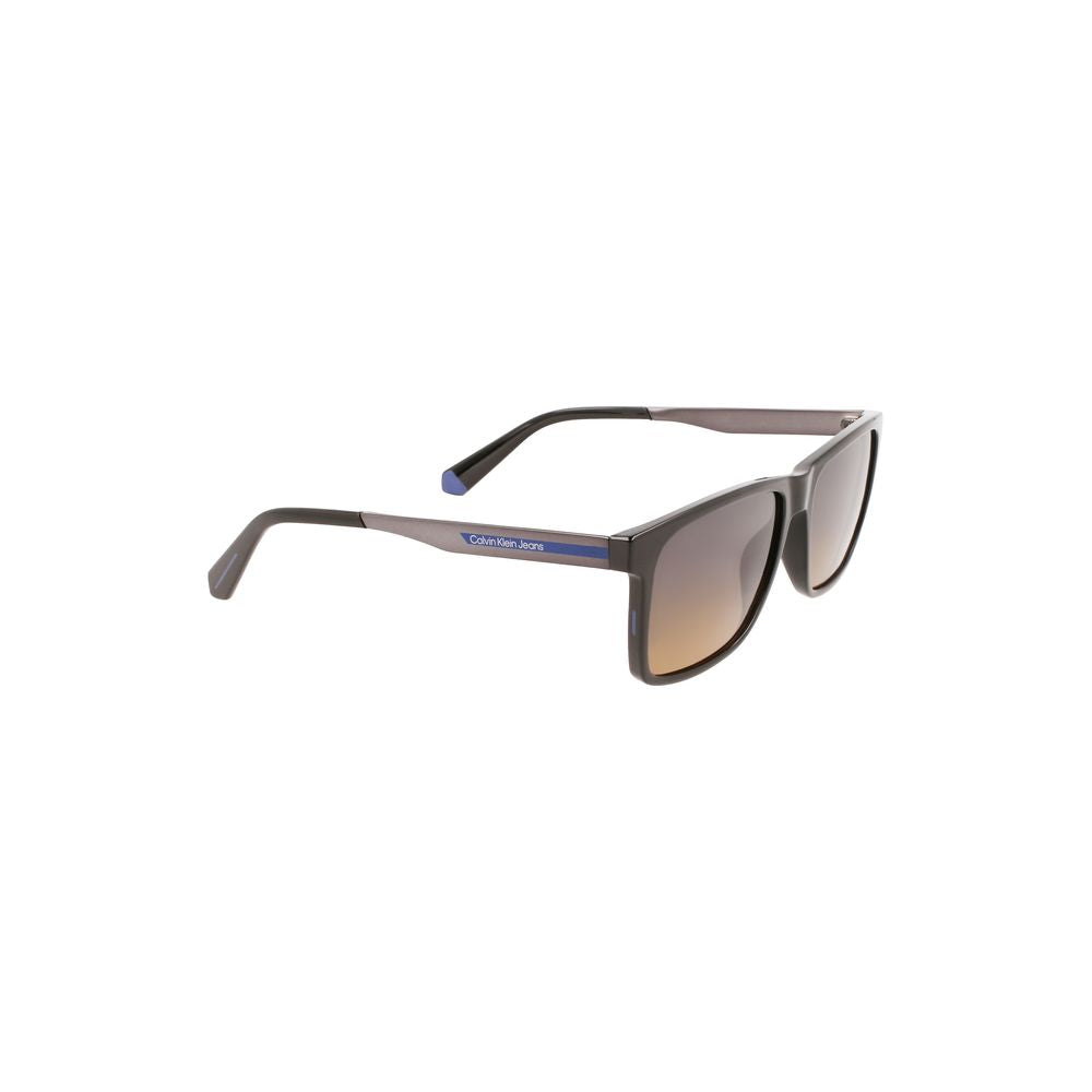 Calvin Klein Herren-Sonnenbrille aus schwarzem Kunststoff