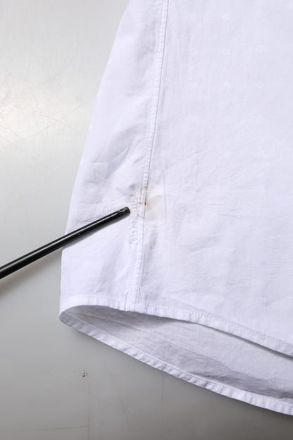 Dolce &amp; Gabbana – Weißes, goldenes Hemd aus Baumwolle