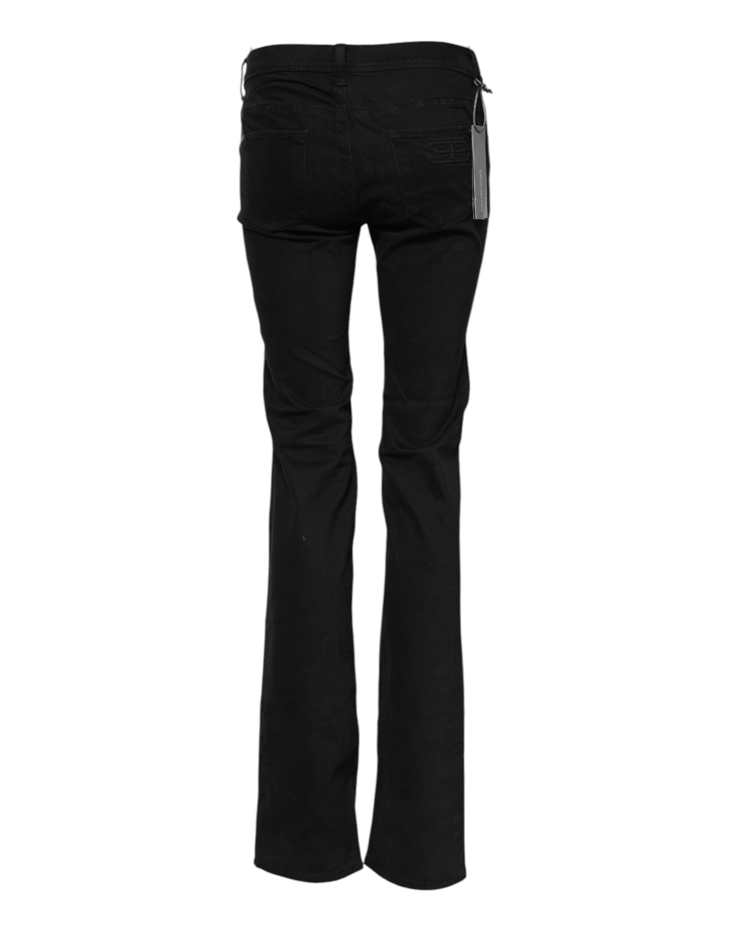 Ermanno Scervino – Schwarze Bootcut-Jeans aus Baumwollstretch