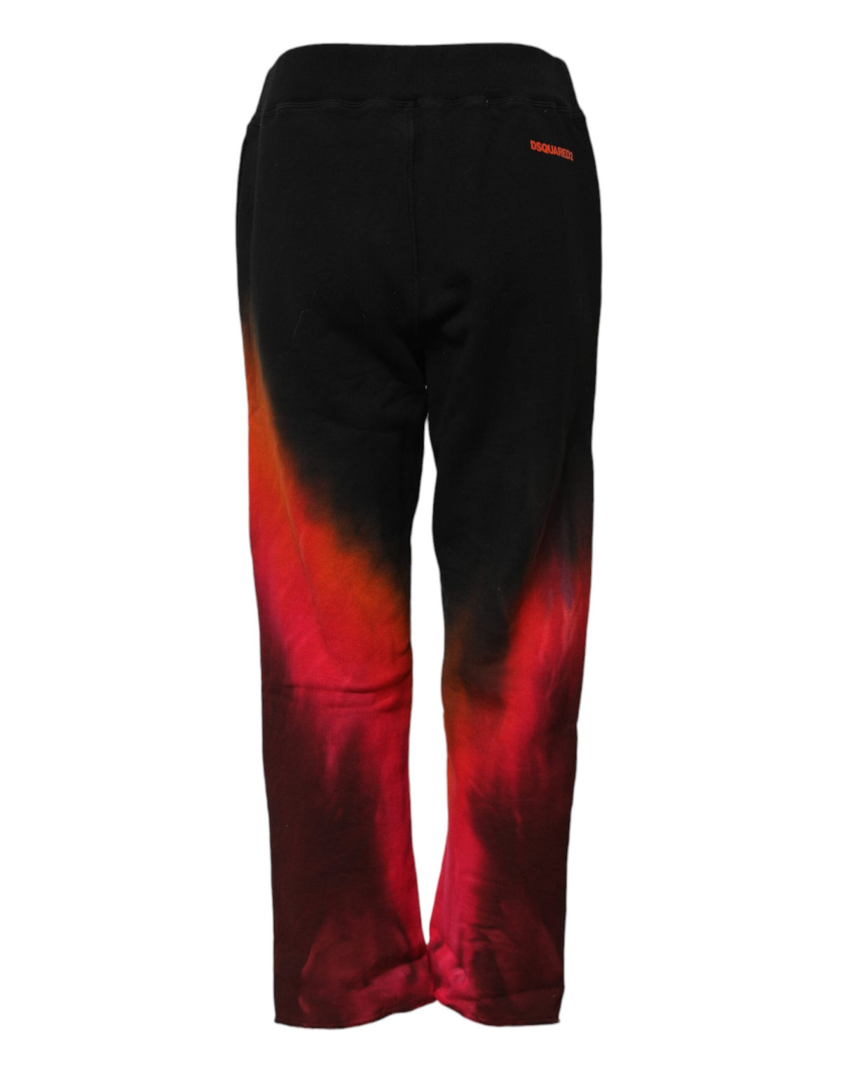 Dsquared² – Jogginghose aus Baumwolle in Schwarz und Rot mit gerader Passform