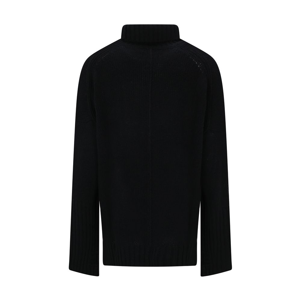 Zadig &amp; Voltaire Schwarzes Sweatshirt aus Merinowolle