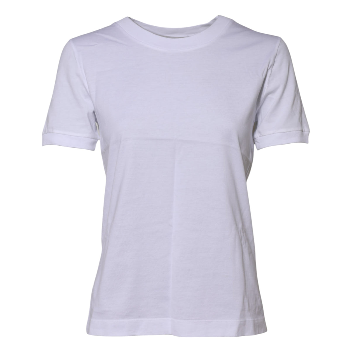 Dolce &amp; Gabbana – Weißes T-Shirt aus Baumwolle mit Rundhalsausschnitt und kurzen Ärmeln