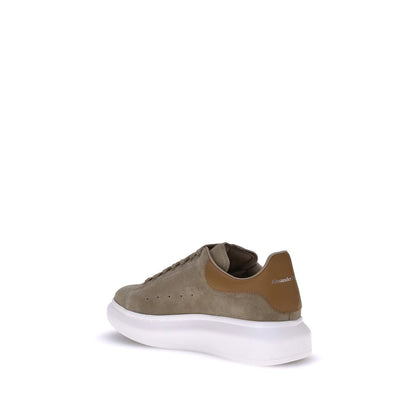 Alexander McQueen Braune Kalbsleder Bos Taurus Plateau-Sneakers