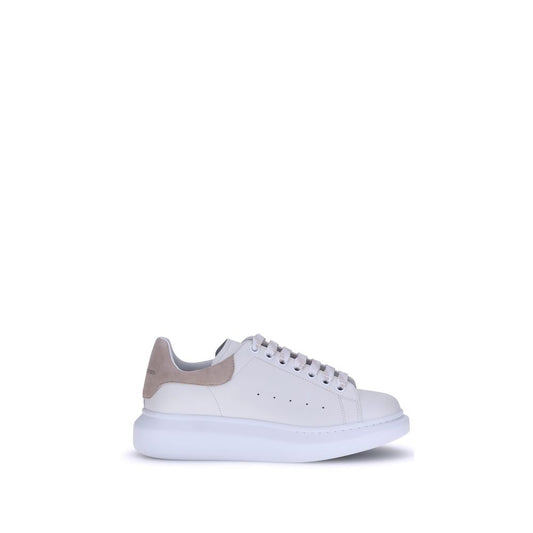 Alexander McQueen Weiße Kalbsleder Bos Taurus Plateau-Sneakers