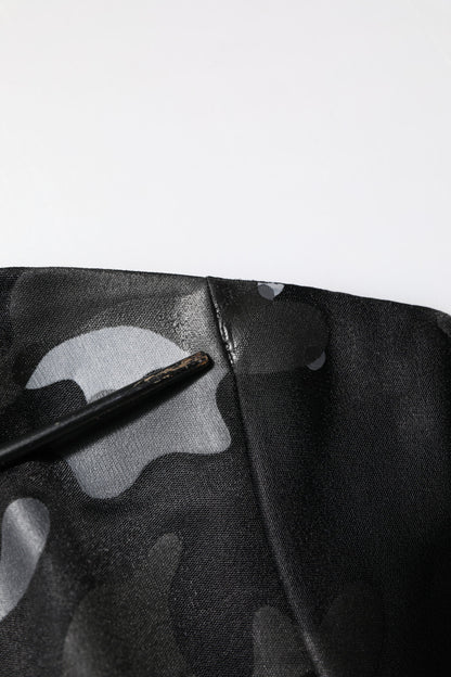 Dolce & Gabbana Black Camouflage Pullover Sweatshirt Sweater