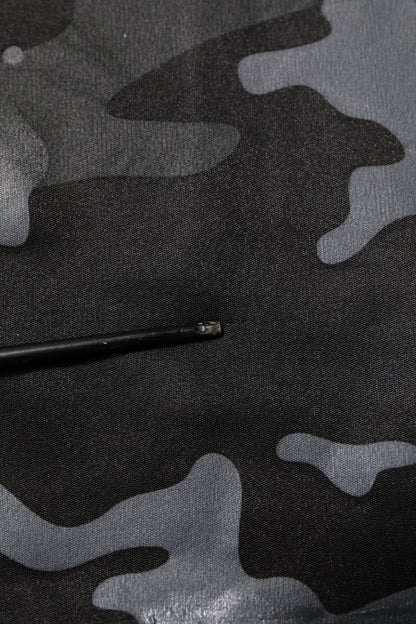 Dolce & Gabbana Black Camouflage Pullover Sweatshirt Sweater