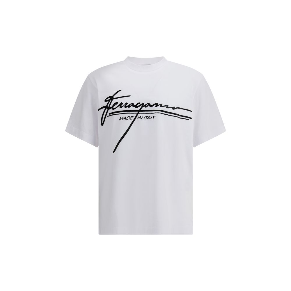 Ferragamo White Cotton T-Shirt