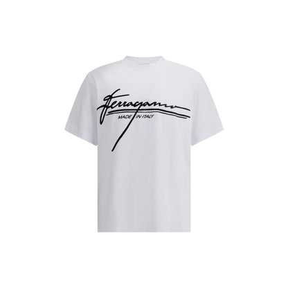 Ferragamo White Cotton T-Shirt