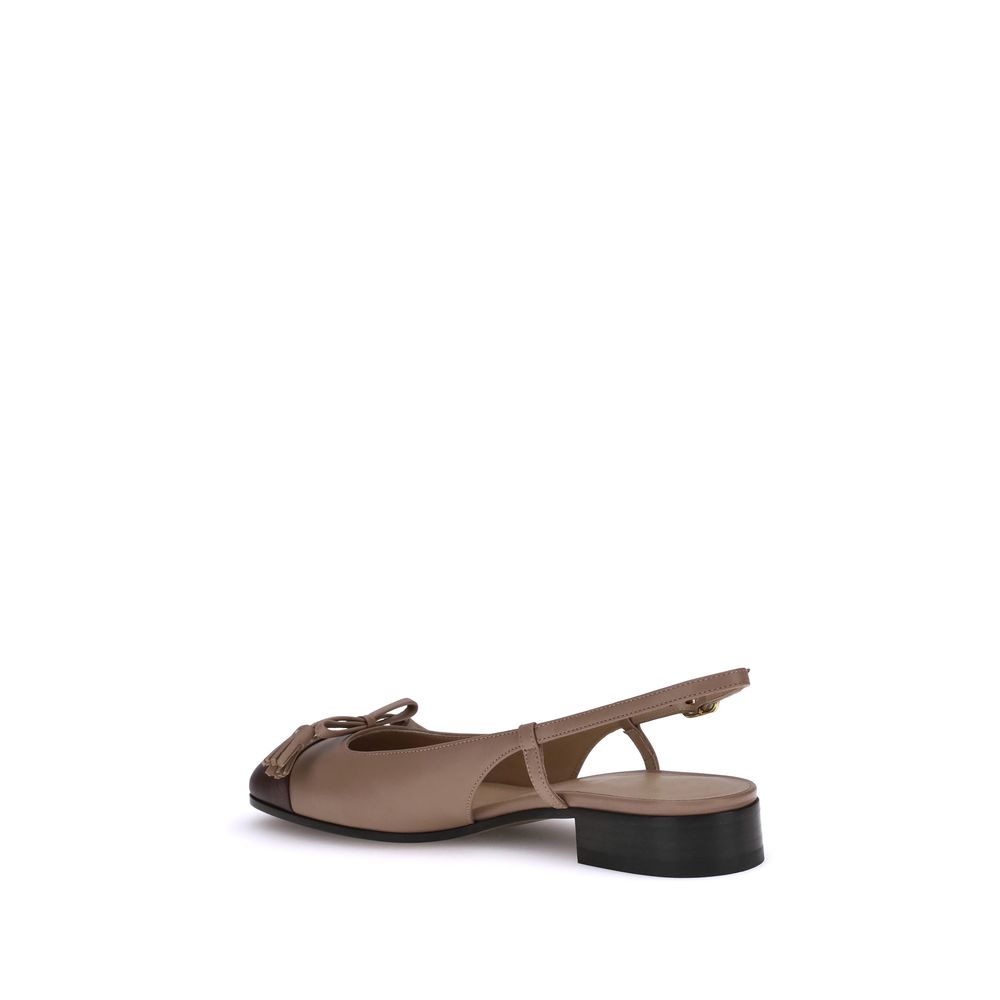 Valentino Garavani Ballerinas aus Ziegenleder in Multicolor
