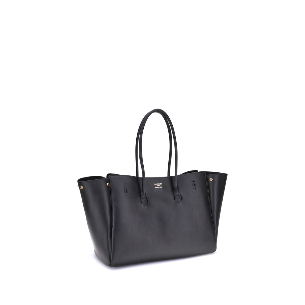 Balenciaga Schultertasche aus schwarzem Kalbsleder Bos Taurus