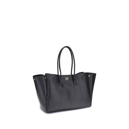 Balenciaga Schultertasche aus schwarzem Kalbsleder Bos Taurus
