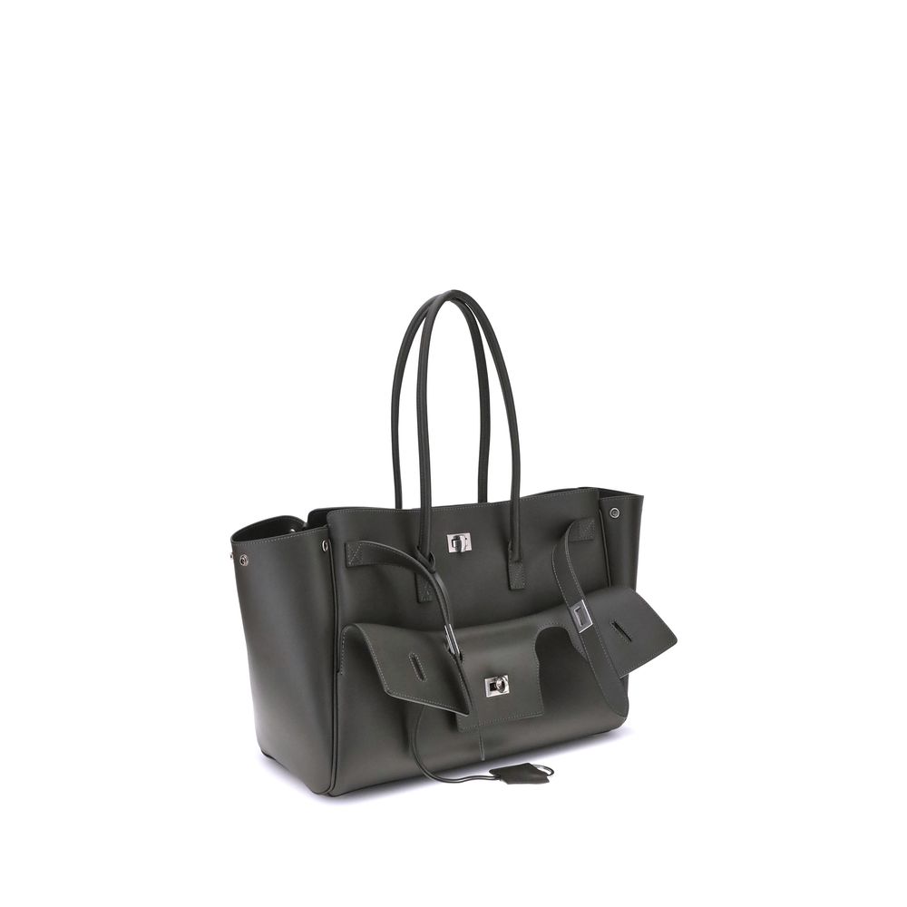 Balenciaga Schultertasche aus schwarzem Kalbsleder Bos Taurus