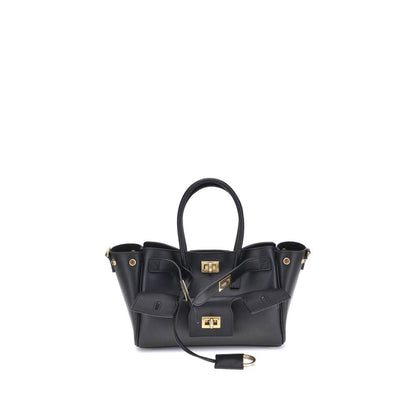 Balenciaga Schultertasche aus schwarzem Kalbsleder Bos Taurus