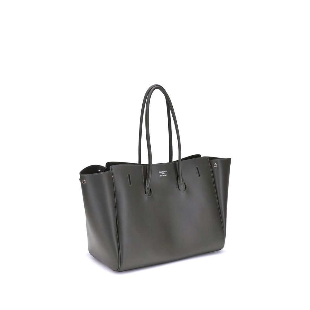 Balenciaga Schultertasche aus schwarzem Kalbsleder Bos Taurus