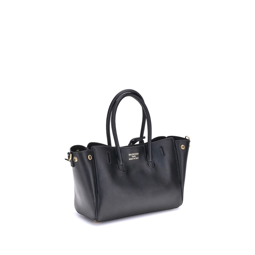 Balenciaga Schultertasche aus schwarzem Kalbsleder Bos Taurus