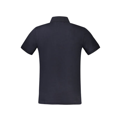 Hugo Boss – Blaues Poloshirt aus Baumwolle