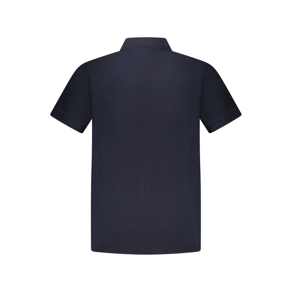 Hugo Boss – Blaues Poloshirt aus Baumwolle