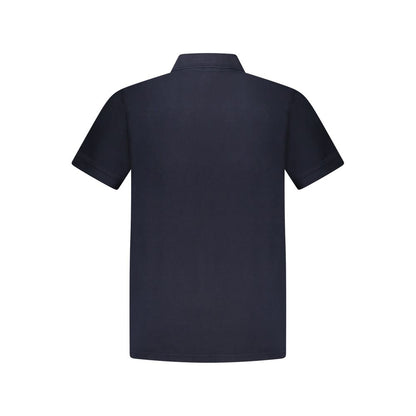 Hugo Boss – Blaues Poloshirt aus Baumwolle