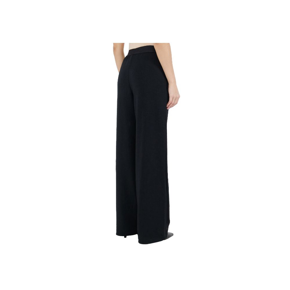 Comme Des Fuckdown Schwarze Palazzo-Hose aus Polyester für Damen