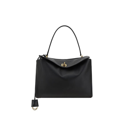 Balenciaga Schultertasche aus schwarzem Kalbsleder Bos Taurus