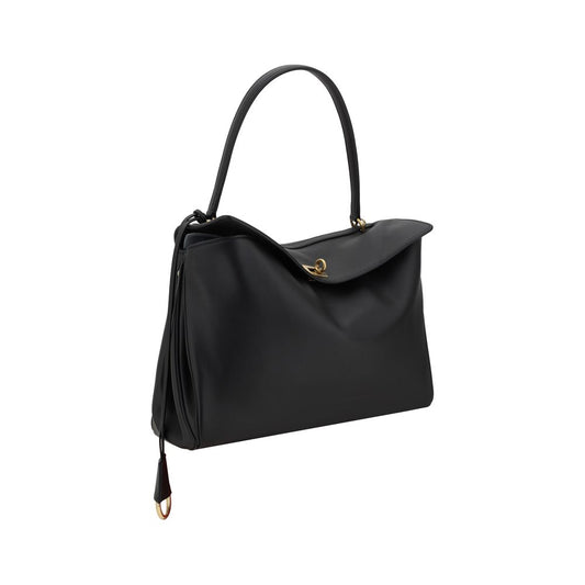Balenciaga Schultertasche aus schwarzem Kalbsleder Bos Taurus