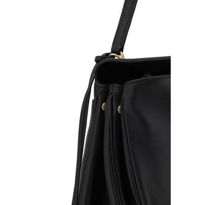 Balenciaga Schultertasche aus schwarzem Kalbsleder Bos Taurus