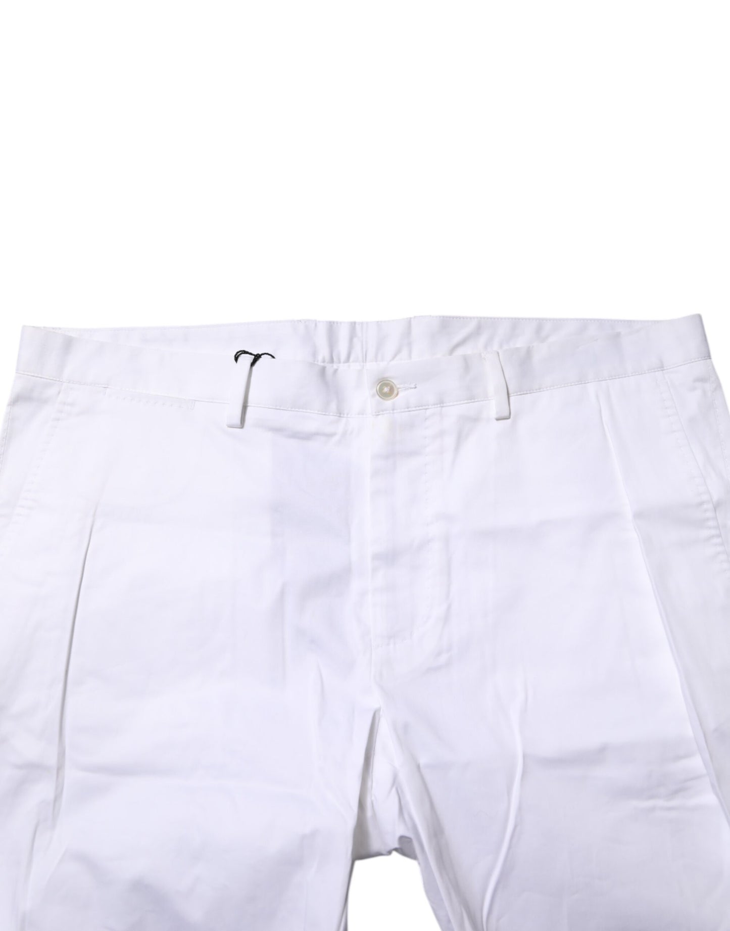 Dolce &amp; Gabbana Weiße Chinos Baumwollstretch-Freizeitshorts