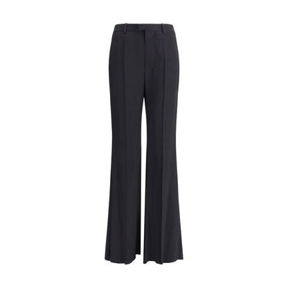 Balenciaga Schwarze Hose aus Viskose mit ausgestelltem Bein