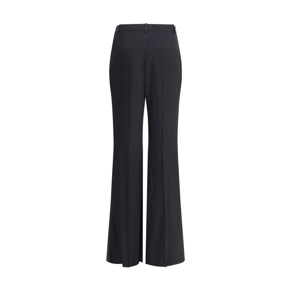 Balenciaga Schwarze Hose aus Viskose mit ausgestelltem Bein