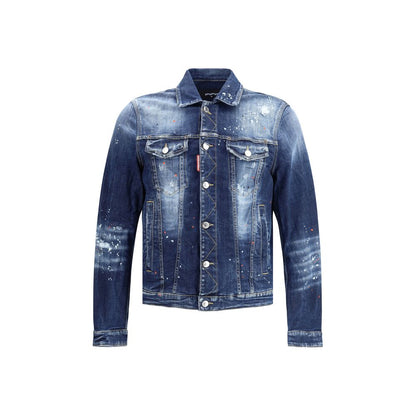 Dsquared² Jeansjacke aus blauem Baumwoll-Denim
