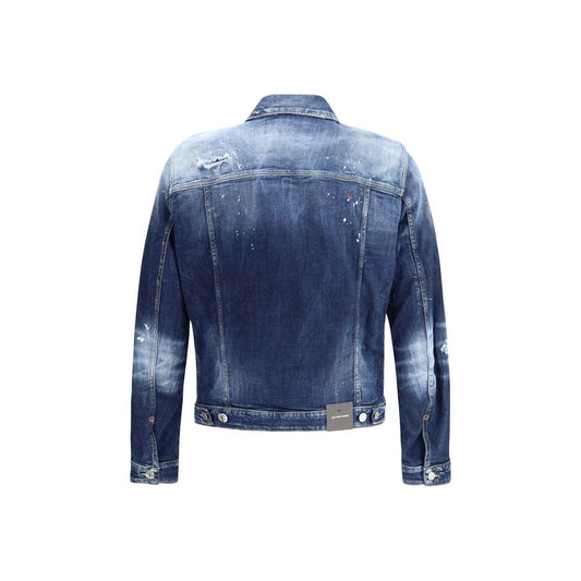 Dsquared² Jeansjacke aus blauem Baumwoll-Denim