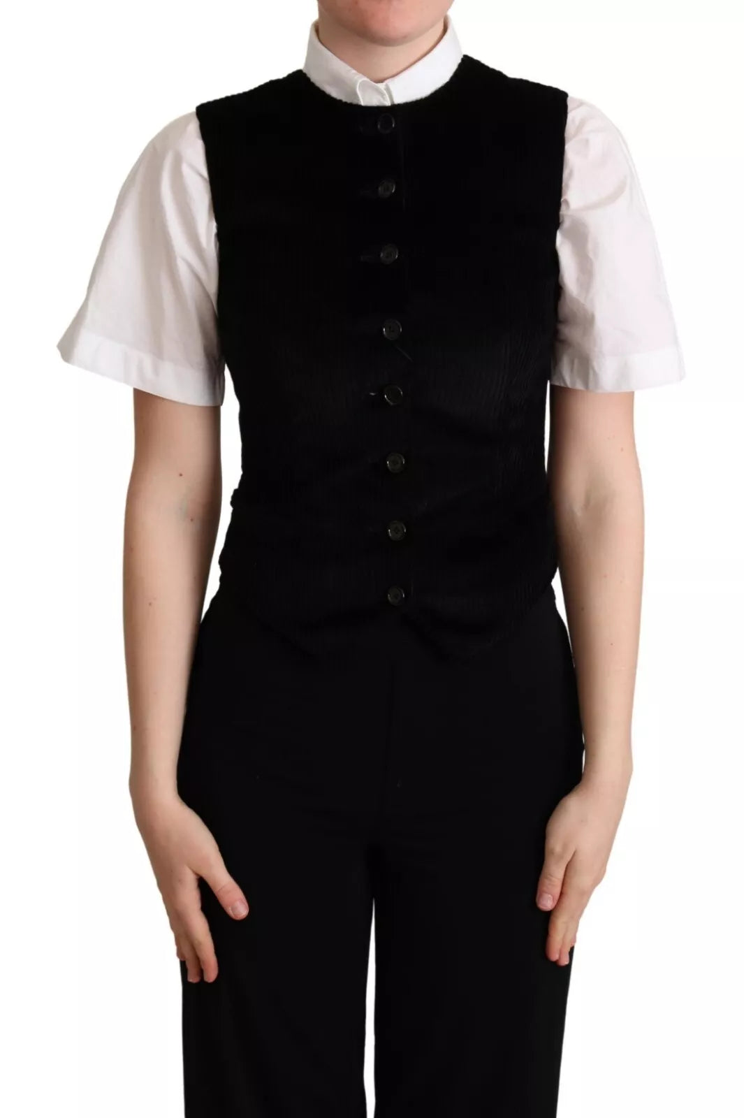 Dolce &amp; Gabbana Weste mit Leopardenmuster, schwarz-braun