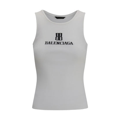 Balenciaga Oberteil aus weißer Viskose