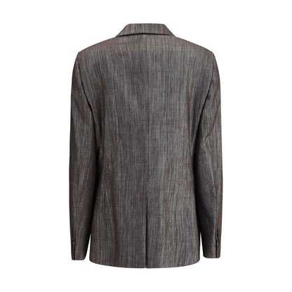 Gelber Blazer aus Polyester von Brunello Cucinelli