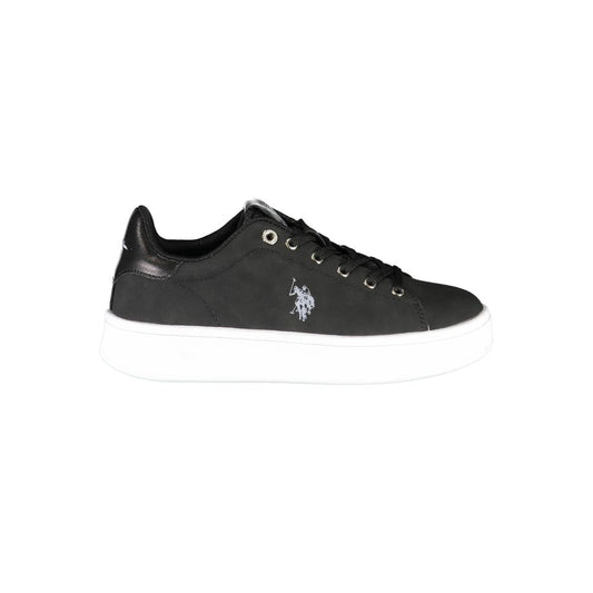US POLO ASSN. Schwarze Polyester-Damen-Sneaker