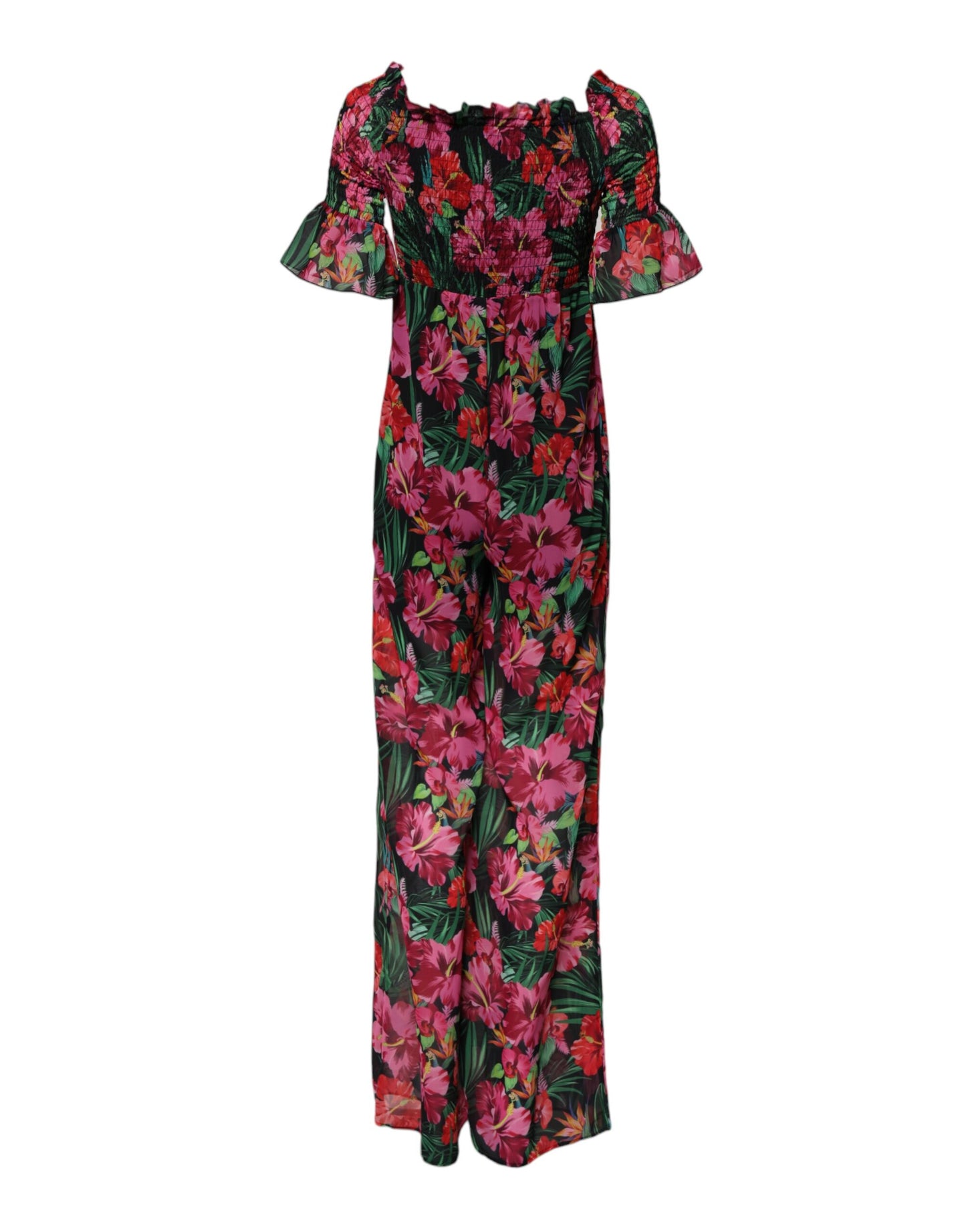Patrizia Pepe Multicolor Floral Print Overall Jumpsuit Dress