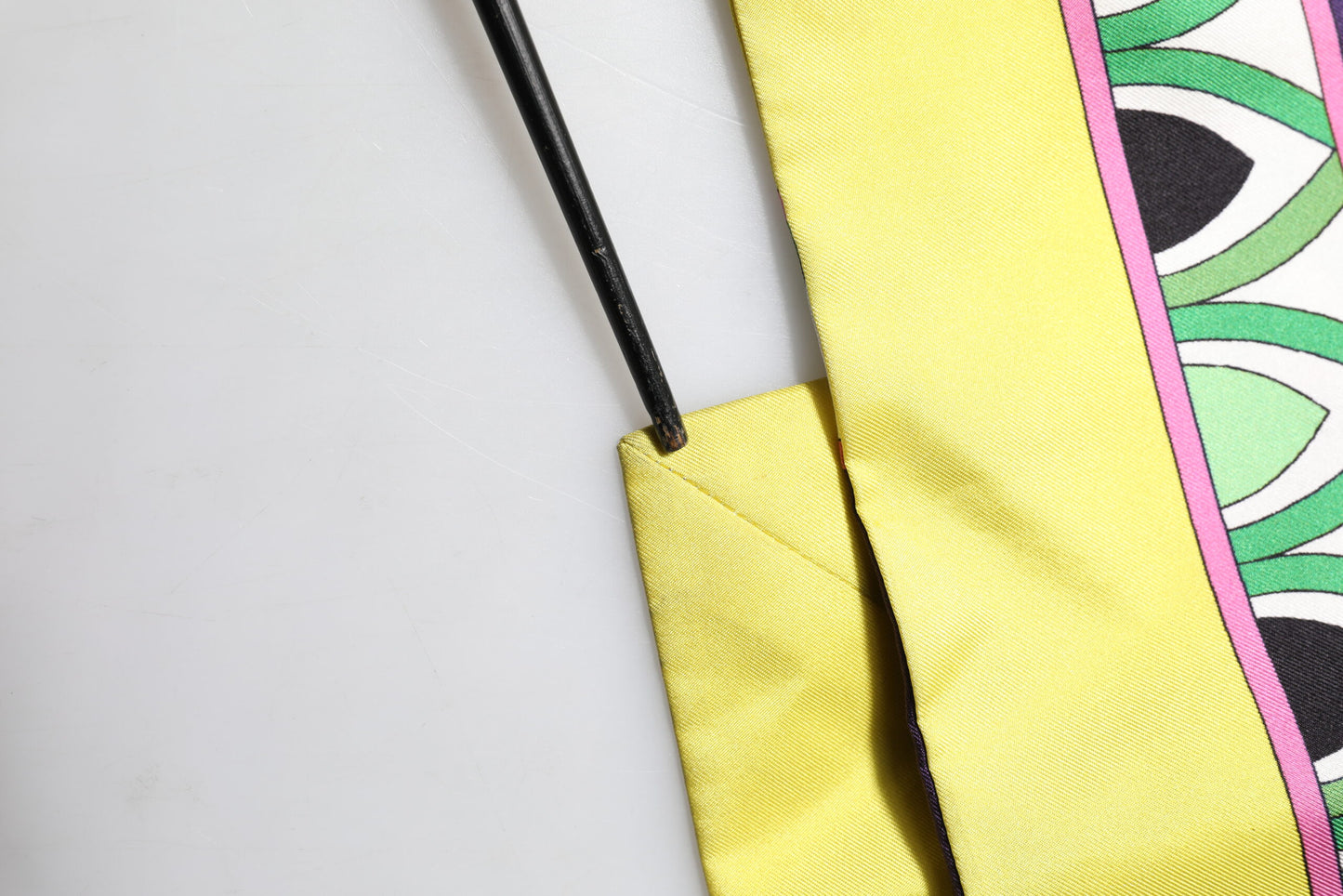 Dolce &amp; Gabbana – Blauer Wickelmantel aus Seide mit Blumenmuster und langen Ärmeln