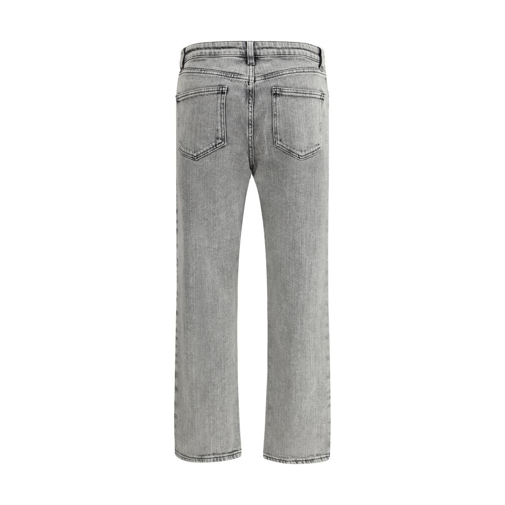 Fabiana Filippi Gray Cotton Straight-Leg Jeans