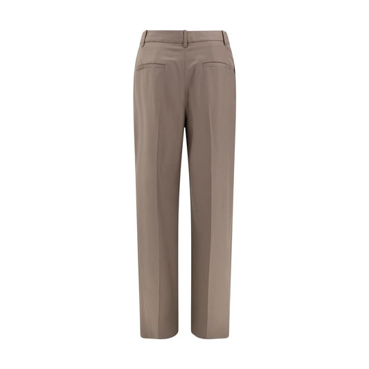 Loulou De Saison Bicolor Fleece Wool Flared Pants