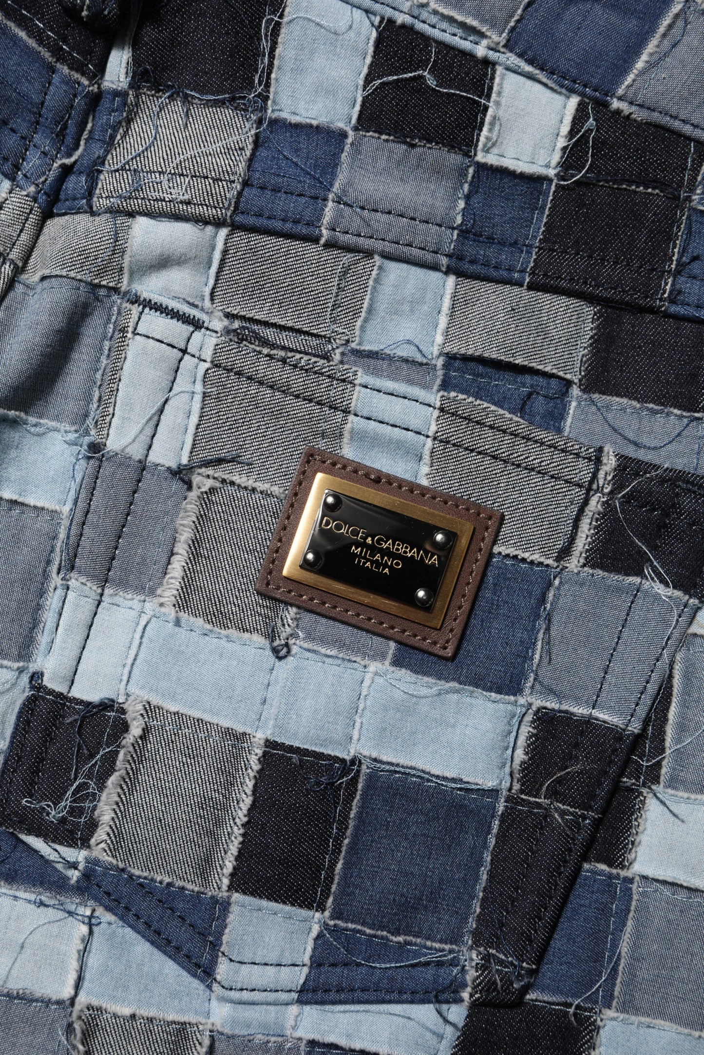 Dolce &amp; Gabbana – Mehrfarbige Skinny-Jeans im Patchwork-Stil