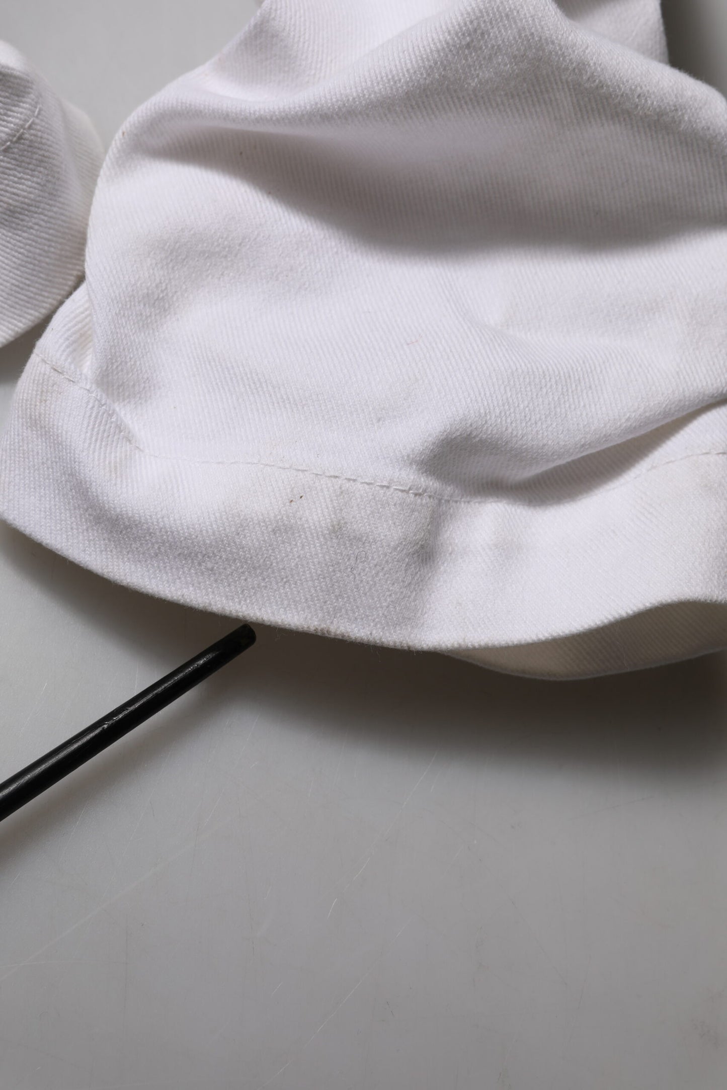 Dolce &amp; Gabbana – Weiße, zerfetzte Jeans aus Baumwolle mit hoher Taille