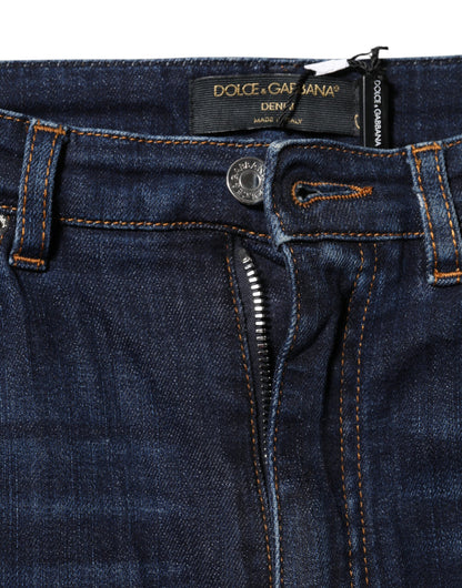 Dolce & Gabbana Blue GRACE High Waist Skinny Denim Jeans