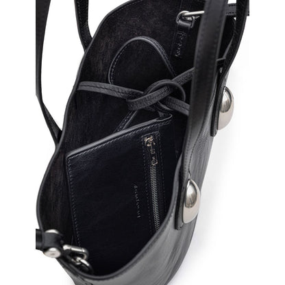 Alexander Wang Schwarze Leder-Umhängetasche