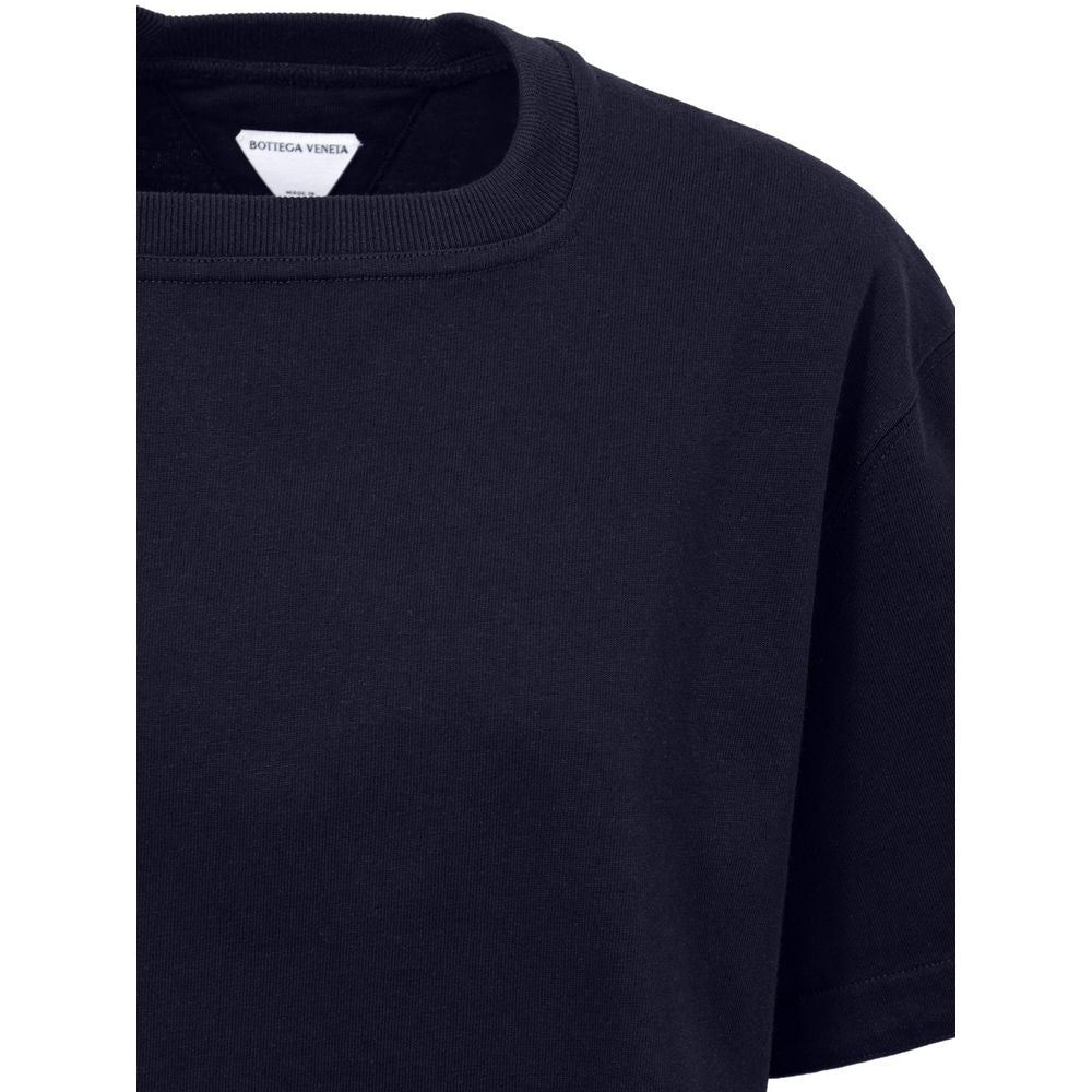 Bottega Veneta Blaues Baumwoll-T-Shirt