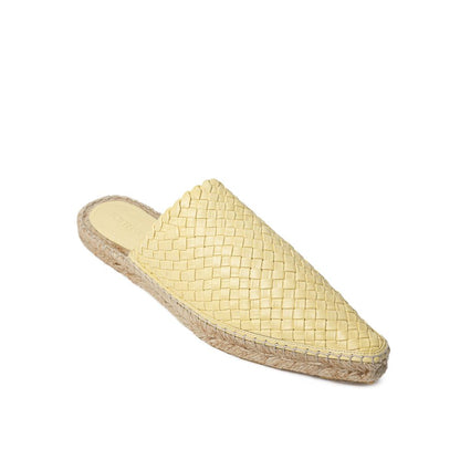 Bottega Veneta Gelbe Leder-Espadrilles
