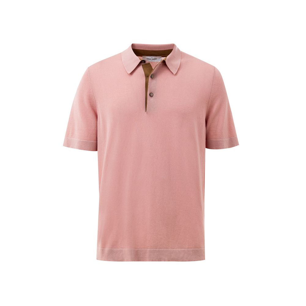 Gran Sasso Poloshirt aus rosa Baumwolle