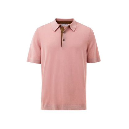 Gran Sasso Poloshirt aus rosa Baumwolle