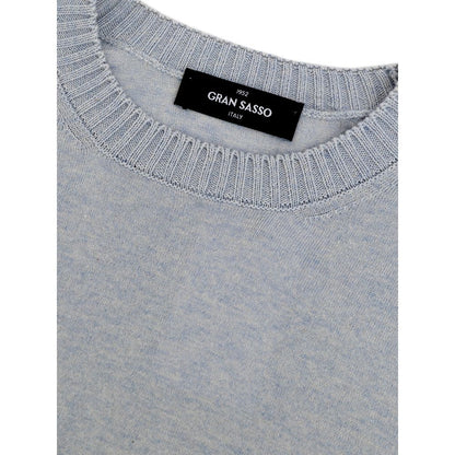 Gran Sasso Blue Cotton Sweatshirt
